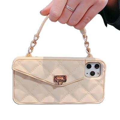 China Mini Bag Leather Single Shoulder Mobile Phone Horizontal Bag For Iphone Max 11Pro for sale