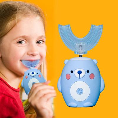 China Oral Home Hotel Sonic 360 Electric Toothbrush Kids U Shaped Child Moving Rechargeable Toothbrush For Baby for sale