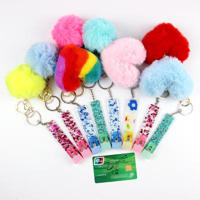 China Wholesale Durable ATM Card Grabber Card Clip Key Chain Acrylic Credit Card Grabber For Long Nails for sale