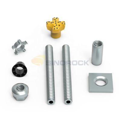 China SINOROCK Road Galvanized T30/11 Micropiles Straight Thread Self Drilling Cavity Grouting Anchor Bolt for sale