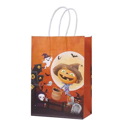 China High Quality Recyclable Custom Color Printed Paper Bags Design Halloween Gift Cardboard And Kraft Paper Bags for sale