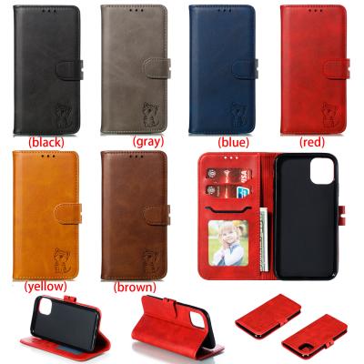 China High-end Fashionable Anti-drop Business Phone Leather Case With Stand Can Insert Card Suitable For iPhone11 iPhone11pro for sale