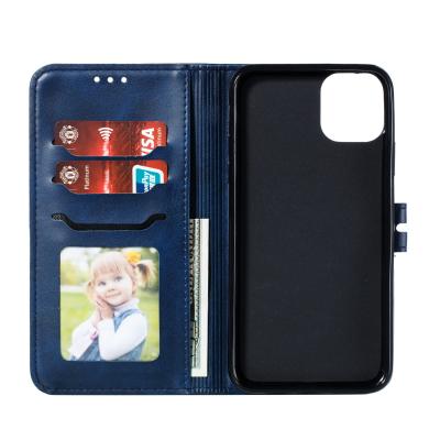 China High-end Fashionable Anti-drop Business Phone Leather Case With Stand Can Insert Card Suitable For iPhone12 iPhone12pro for sale