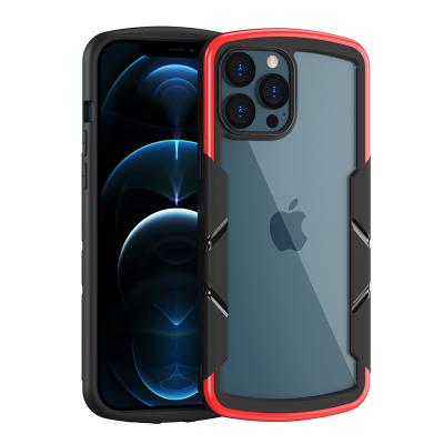 China black tpu+acrylic Anti-drop two-in-one cell phone anti-drop case for iphone12 iphone11 for iphone13pro for sale