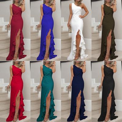 China Club Formal Evening Party Dresses off Shoulder Solid Women Swing Dresses Clothing for sale