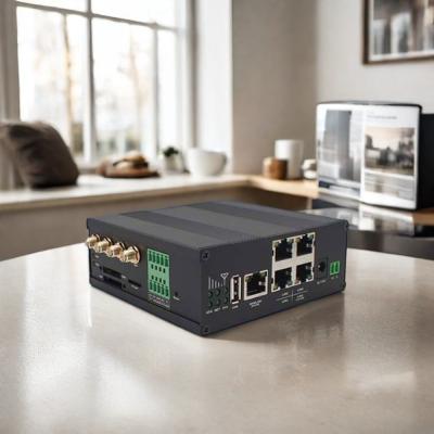 Cina 5 Ports 4g Lte Wifi Industrial Grade Router 3g 4g Wireless Router With Sim Card Slot And Wan Lan Ports in vendita