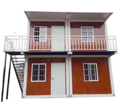 China 10ft 20ft 40ft Modern Rock Panel Prefab Construction Flat Pack Luxury Container House With 3 Bedroom In Cambodia Used Prices for sale