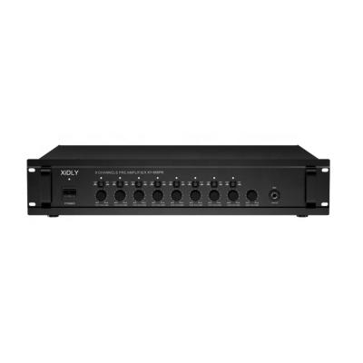 China EMC Between Manufacturer Customized Public Address XIDLY-Professional PA Pre Amplifiers with Eight Channel Individual Inputs and Outputs for sale