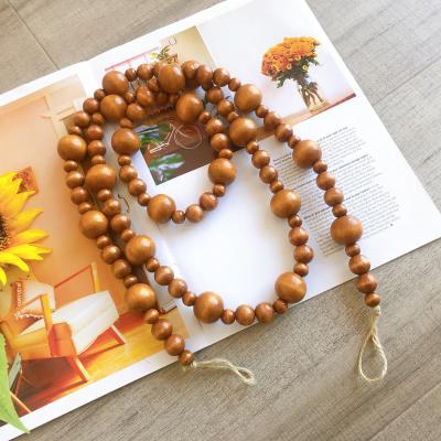 China Europe design new fashion handmade painted wooden beads garland without hanging tassels for home decorations for sale