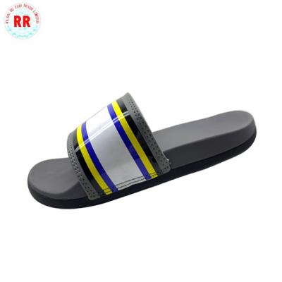 China Anti-Smell PU Slippers Making Slides Shoes New Custom Slippers Unisex Slide Sandals Eco-Friendly PVC Rubber Slippers And Sandal for sale