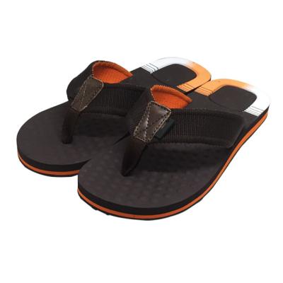 China Anti-Smell Leather Flip Flop With Arch Sandal Men Genuine Leather Slippers for sale