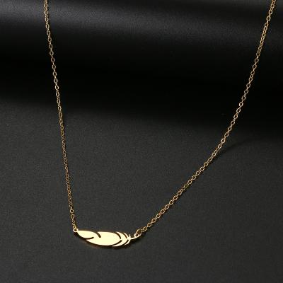 China Lead Free Nickel Free Simple Charm Stainless Steel Necklace Chain Fashion Pendant Necklace For Women Men Jewelry Best Friends Gifts for sale