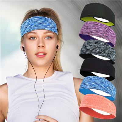 China Fitness Head Bands Headbands Comfortable Soft Elastic Adjustable Hair Bands Gym Sport Exercise Sports Workout Unisex Headbands For Women for sale