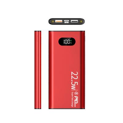 China Fast Charging Support PD 20W Fast Charging Mobile Charger Power Bank with Digital Display and 2 LED Lights for Night for sale