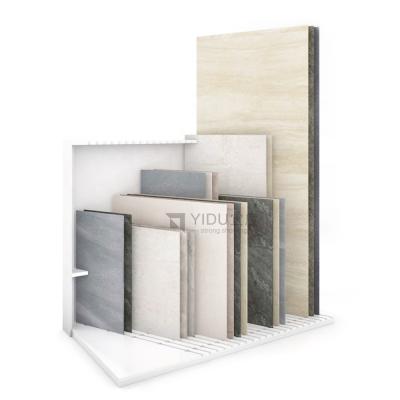 China Environmental Friendly Ceramic Metal Wall Tile Display Rack Samples Display Rack And Floor Tile System for sale