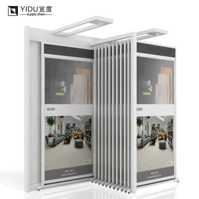 China Paging Display Rack Marble Ceramic Tiles Showroom Display Racks Metal Sliding Display For Tiles Displays for sale