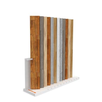 China High Quality Multiple Shelves Retail Stores Flooring Sample Oak Wood Flooring Deck Slab Rack Hardwood Flooring Display Rack for sale