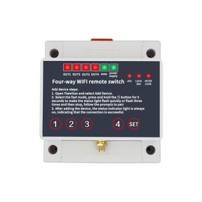 China WiFi Signal Control Four Way Test Relay Module Phone APP Control Remote Wireless Smart Switch for sale