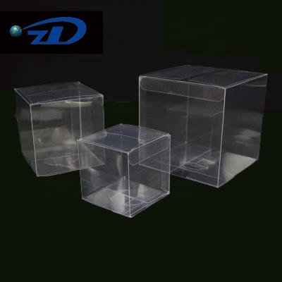 China Recyclable Clear Pvc Gift Folding PET Transparent Plastic Box for sale