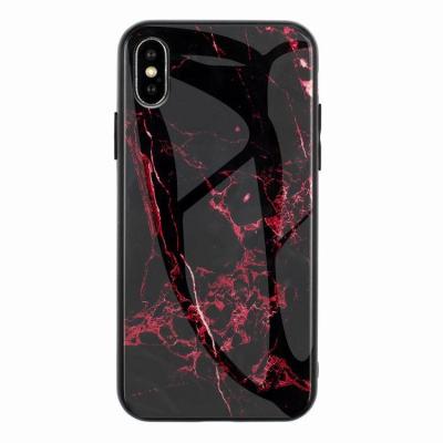 China Wholesale Anti Knock Factory Tpu Marble Tempered Glass Mobile Phone Case Cover For Iphone Xr X Xs 6 6s Max 7 8 Plus for sale