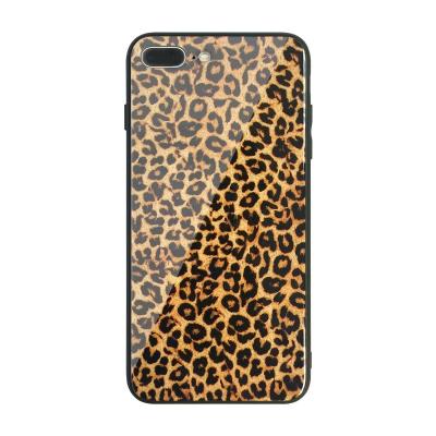 China HOCAYU Hot New Products Anti Swipe Leopard Phone Case High Quality With Tempered Glass For Iphone 6 7 8 xs plus xr x max for sale