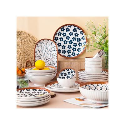 China Sustainable Best Price Set Dinnerware Luxury Plates Sets Dinnerware Ceramic Dinnerware Set for sale