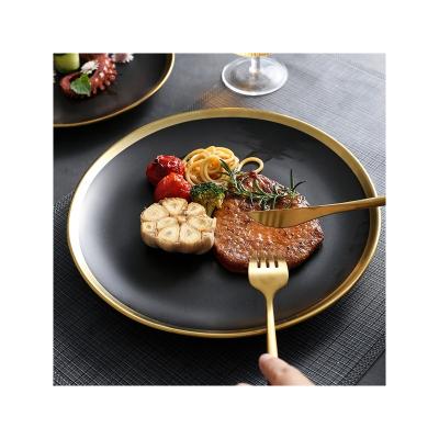 China Sustainable Hot Selling Product Nordic Plates Dish Ceramic Dinner Set Plates Ceramic And Ceramic Soup Plate for sale