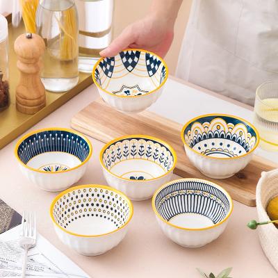 China Vintage World Best Selling Products Pet Ceramic Bowl Ceramic Dessert Bowl Porcelain Bowl for sale