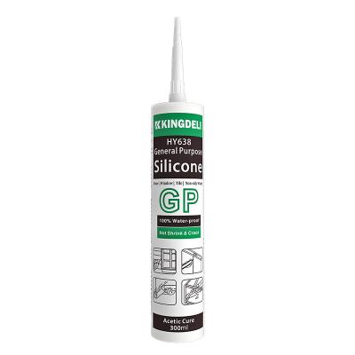 China General Purpose Acetic Cure Silicone Sealant Siliconized Acrylic Caulk Glue for sale