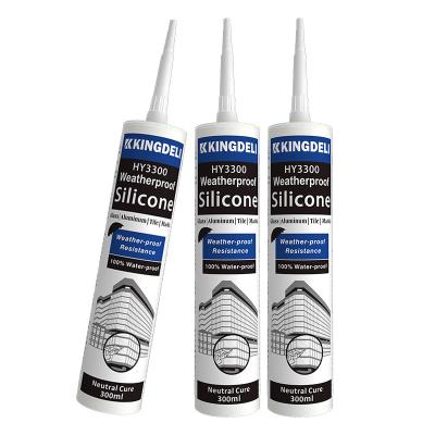 China OEM Silicone Waterproof Silicone Caulk Sealant Anti Mildew HY3300 for sale