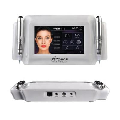 China Anti-Puffiness Permanent Tattoo Digital Makeup PMU MTS System Tattoo Eyebrow Lip Permanent 2 in 1 Microneeding Tattoo Machine for sale