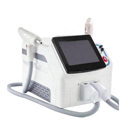 China HOT multifunctional pigment removal beauty machine 2 in 1 elight ipl single shr rf nd yag laser tattoo removal/hair removal machine for sale