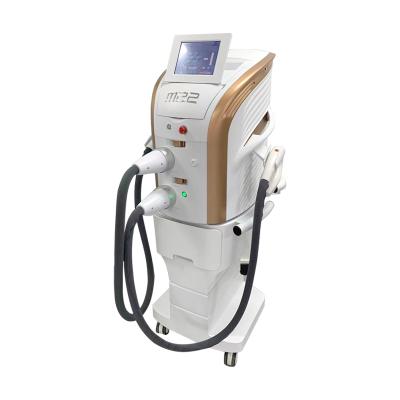 China Pigment Removal 2021 2 in 1 ND Yag and IPL Laser Beauty Machine Skin Rejuvenation Tattoo Removal Hair Removal Machine for sale