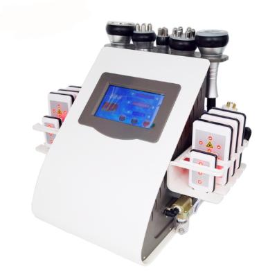 China Skin Tightening Hot Sale 40K Vacuum Cavitation RF Body Slimming Ultrasound 6 in 1 Weight Loss Beauty Machine for sale