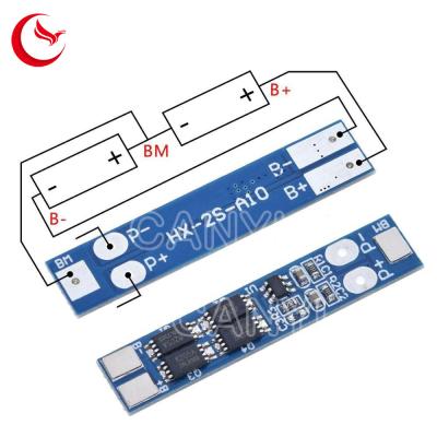 China led pcb assembly 2S 7.4V 8A battery protection Printed Circuit Board electronic circuit protect board for sale