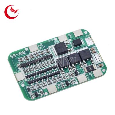 China PCB BMS Protection Board For 18650 van 6S 15A 24V Li Ion Cell-de raadsassemblage van PC Te koop