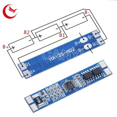 China tablero 11.1V 12.6V 10A BMS Charger Protection Board de la protección del cargador de batería de litio del Li-ion 18650 de 3S 12V 8A en venta