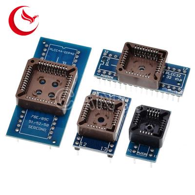 China PLCC28 PLCC32 PLCC44 DIP20 Programmer IC Adapter Tester Socket for sale