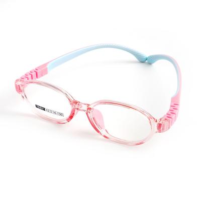 China 2021 cheap promotional light weight silicone tr90 anti glass kids optical frames blue light frame for sale