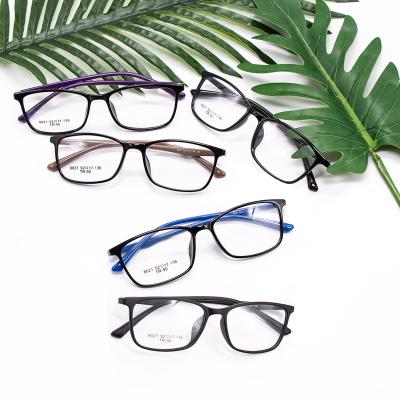 China Light Multi Color Fancy Blue Cut TR90 Optical Glass Spectacle Frames for sale