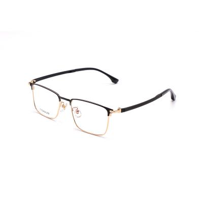 China Manufacturers Anti Blue Light Square Metal Glasses Optical Frames Light Glasses Frame For Men for sale