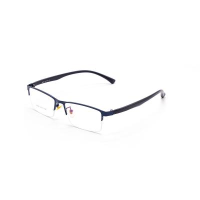 China Custom Brand Lightweight Half Rim Men Prescription Glasses Frame Stylish for sale