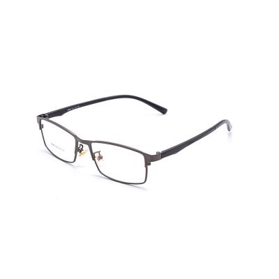 China Lightweight Custom Logo Small Faces Gunmetal Color Eyeglasses Frames For Men for sale