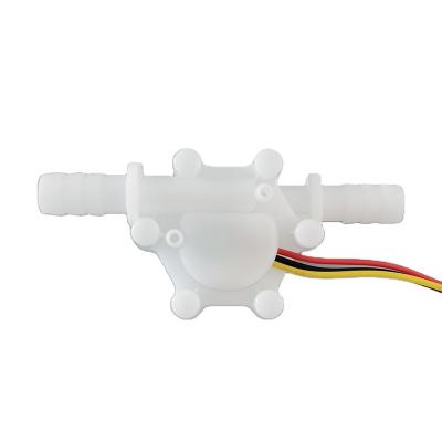 China POM Durable White 10mm Plastic Quick Connector Food Grade Pipe Water Flow Sensor Price for sale