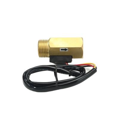 China Factory Supply G1/2 Thread Brass Internal External Brass Hall Flow Rate Sensor Water Chiller for sale