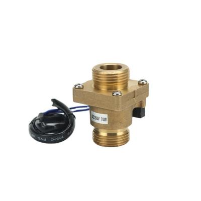 China New Type G3/4 Thread External Pump Control Flow Switch Brass Flap Type Brass Water 12v for sale