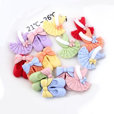 China Europe Wholesale Mixed Crafts Mixed Crafts Ballet Skirt Dance Shoes Resin Cabochon Charm Mud Diy Phone Decor for sale