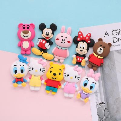 China Whole World Kawaii Cartoon Animal Resin Flatback Jewelry Craft Decoration Charm For Mud DIY Crafts Accessories for sale