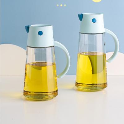 China Viable Popular Clear Glass Soy Sauce Cruet Cruet Soybean Vinegar Chilli Sauce Bottle Kitchen Cruet With Plastic Lid for sale