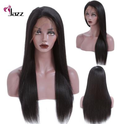 China Factory Professional Pre Plucked 130% 150% 180% 300% Density Glueless Cuticle Silky Straight Wave Wig Aligned Hair Full Lace Wig for sale